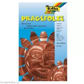 Ražená vytlačovací kovová folie