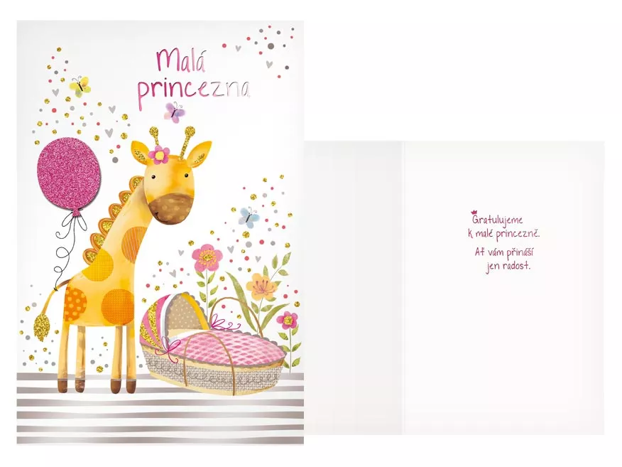 MFP Přání k narození miminka - Malá princezna MFP paper s.r.o.
