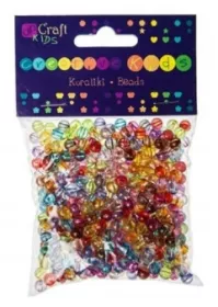  Korálky průhledné kulaté 60 g