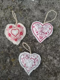 Levandulové srdíčko malé