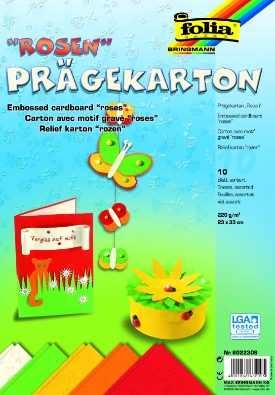 Barevný papír vytlačovaný Folia - Bringmann