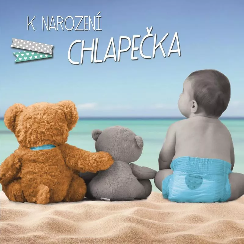 3D přání do obálky - K narození chlapečka Lowlands s.r.o.