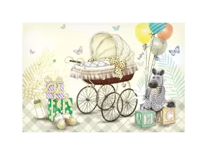 Přání k narození miminka - 3D