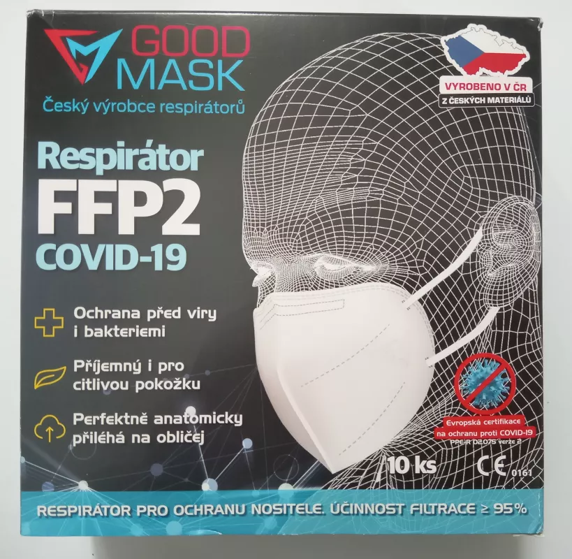 Respirátor FFP2 - FFP2 COVID-19 bílý GOOD MASK s.r.o.