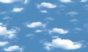 Transparentní papír - mraky Folia - Bringmann