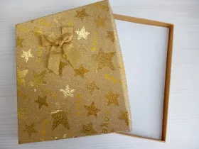 Krabička dárková glitrová Vyrobeno v Číně