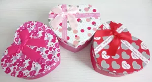 Dárková krabička ve tvaru srdce