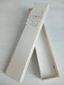 Dárková krabička s krajkou úzká Vyrobeno v Číně