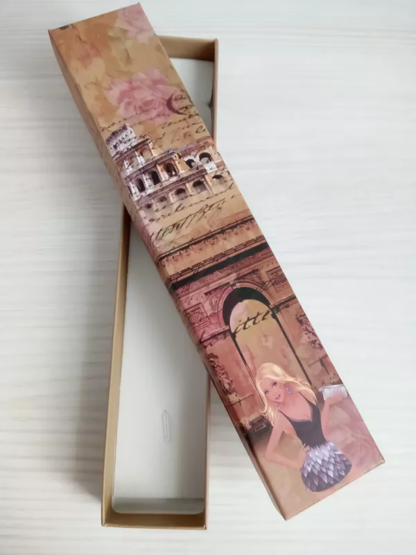 Dárková krabička úzká motiv móda Vyrobeno v Číně