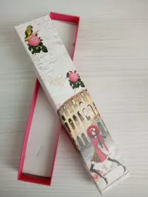 Dárková krabička úzká motiv móda Vyrobeno v Číně Dárková krabička úzká motiv móda Vyrobeno v Číně