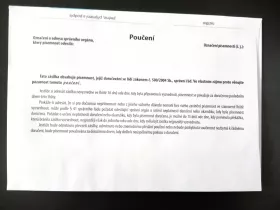 Doručenka - B6, modrý pruh, s poučením KRPA Envelope