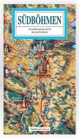 Jižní Čechy / panoramatická mapa - německy Nakladatelství ATP