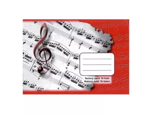 Notový sešit - 16 listů