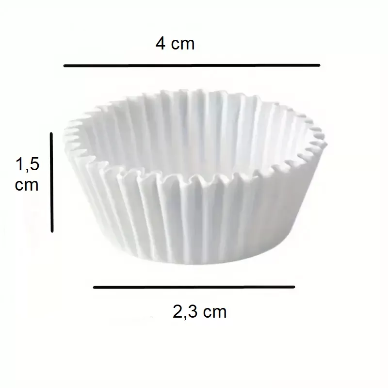 Papírové košíčky cukrářské bílé - 4 x 1,5 cm WIMEX s.r.o.
