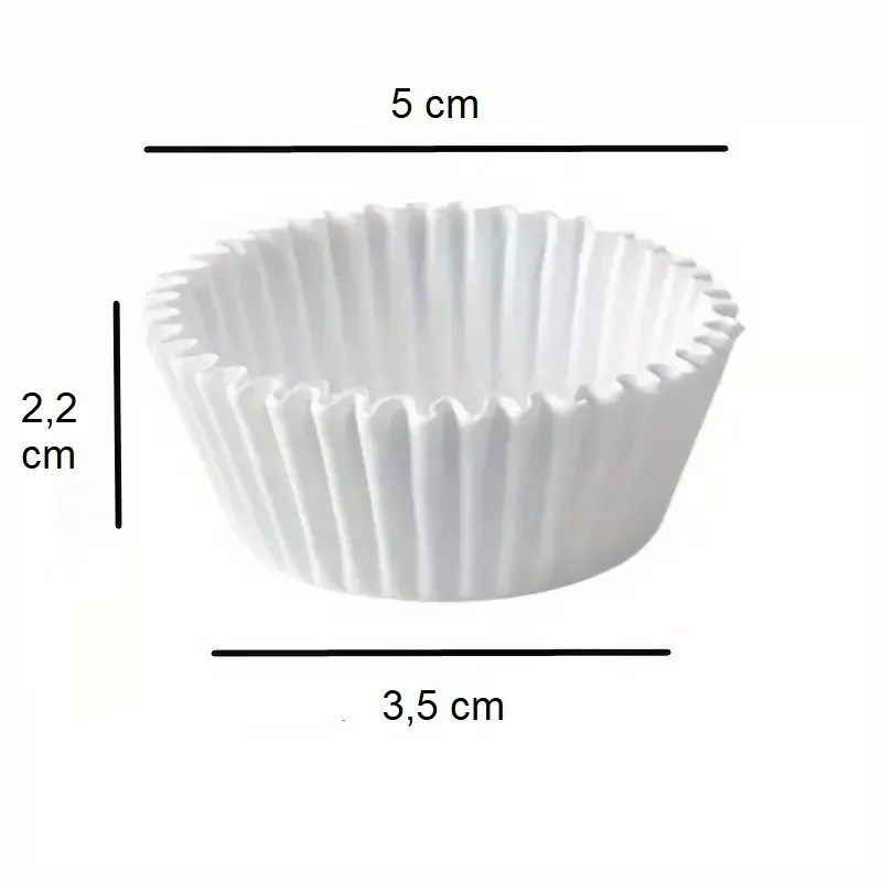 Papírové košíčky cukrářské bílé - 5 x 2,2 cm WIMEX s.r.o.