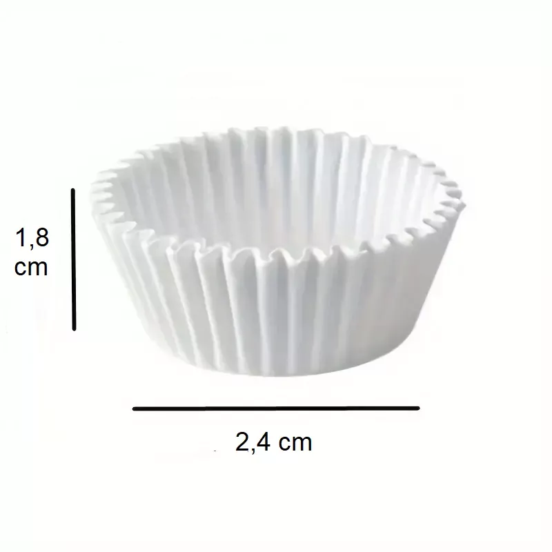 Papírové košíčky cukrářské bílé - 2,4 x 1,8 cm WIMEX s.r.o.