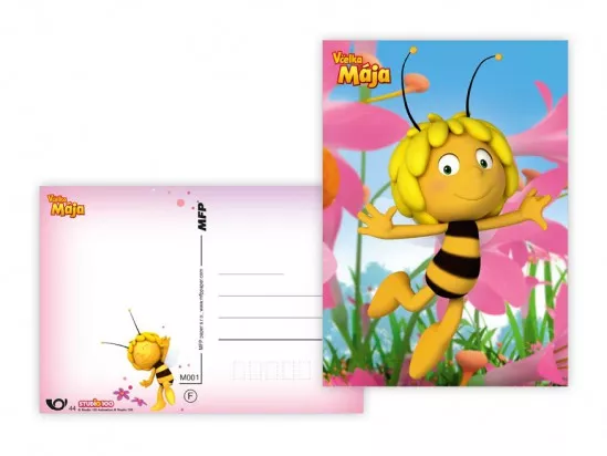 Pohlednice - včelka Mája - 3 MFP paper s.r.o.