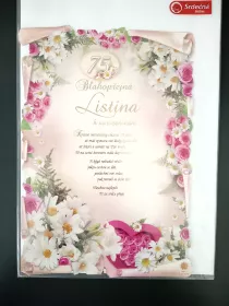 Blahopřejná listina 75 