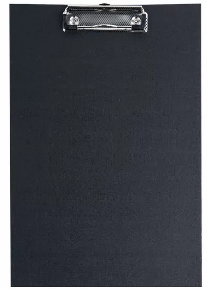 Psací podložka A5 s klipem - černá Linarts