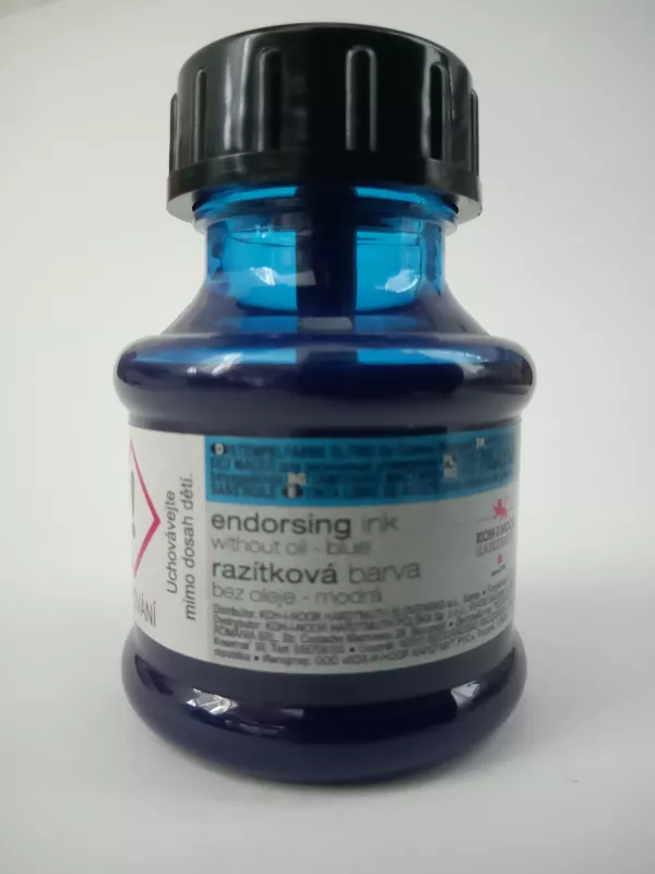 Razítková barva modrá 50 g KOH-I-NOOR HARDTMUTH