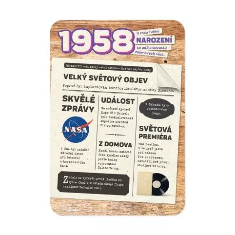 RETRO přání - 1958 ALBI