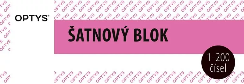 Šatnový blok 200 listů Optys