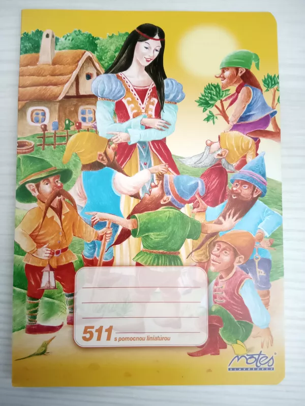 Školní sešit 511 s pomocnou linkou Papírny Brno