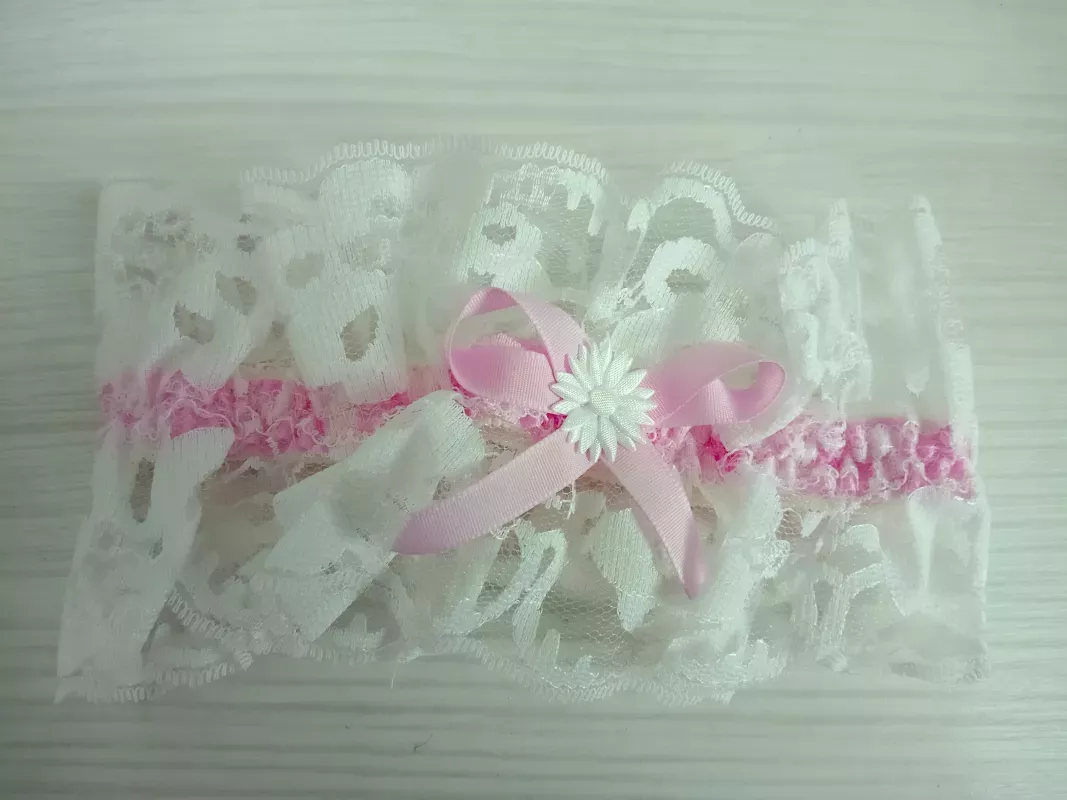 Svatební podvazek krajkový - 2