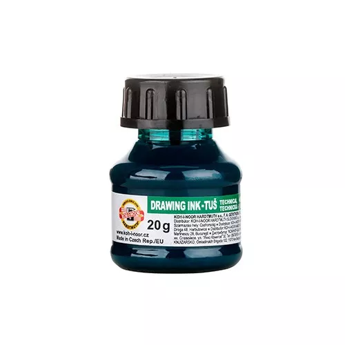 Školní tuš zelená 20 g KOH-I-NOOR HARDTMUTH