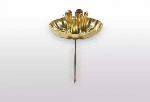 Držák na svíčku zlatý