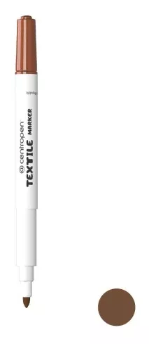 Značkovač na textil 2739 - hnědý Centropen
