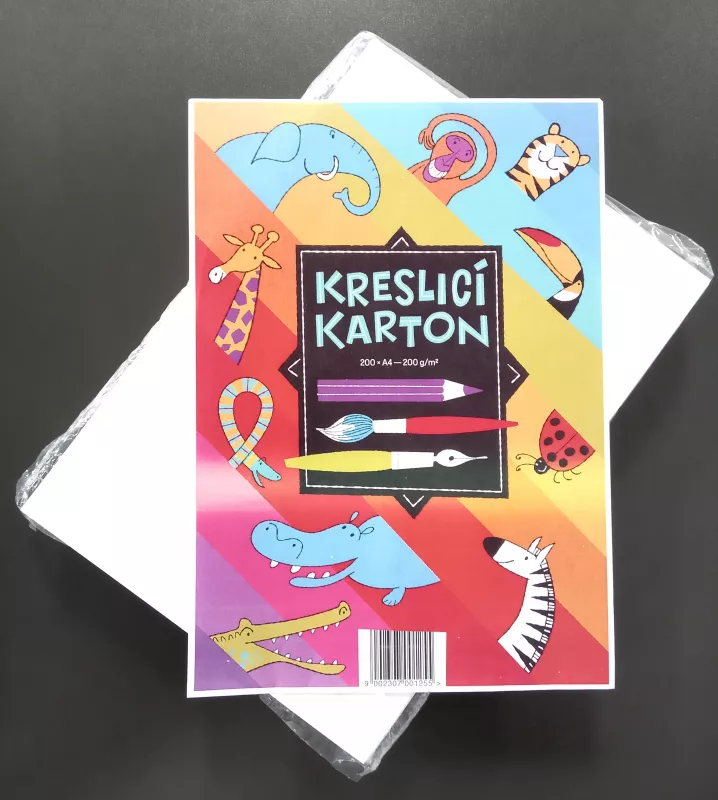 Kreslící karton A4 200g bílý