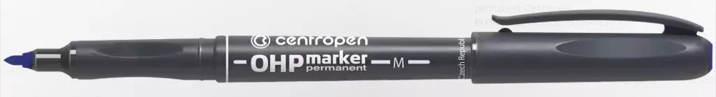 Popisovač permanent M - modrý Centropen