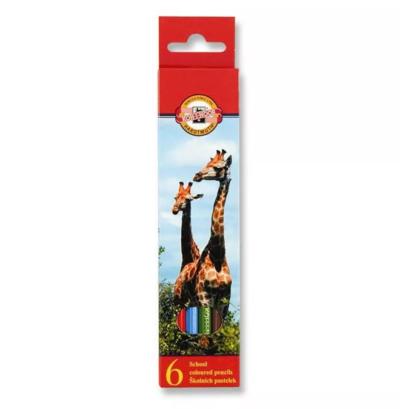 Veselé pastelky školní 6 ks KOH-I-NOOR Hardtmuth