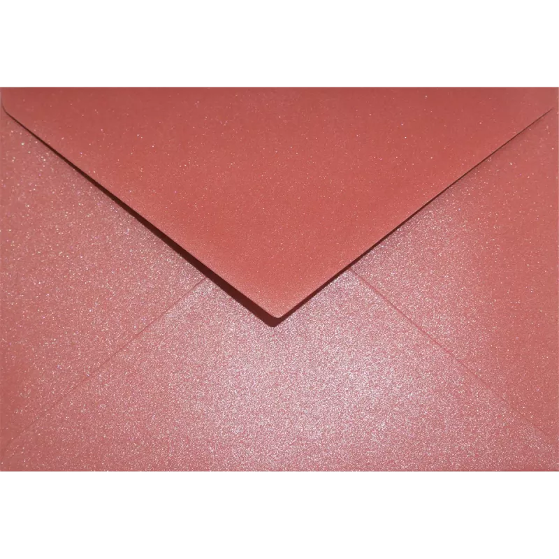 Obálka C6 metalická - Aster Metallic Ruby červená NETUNO