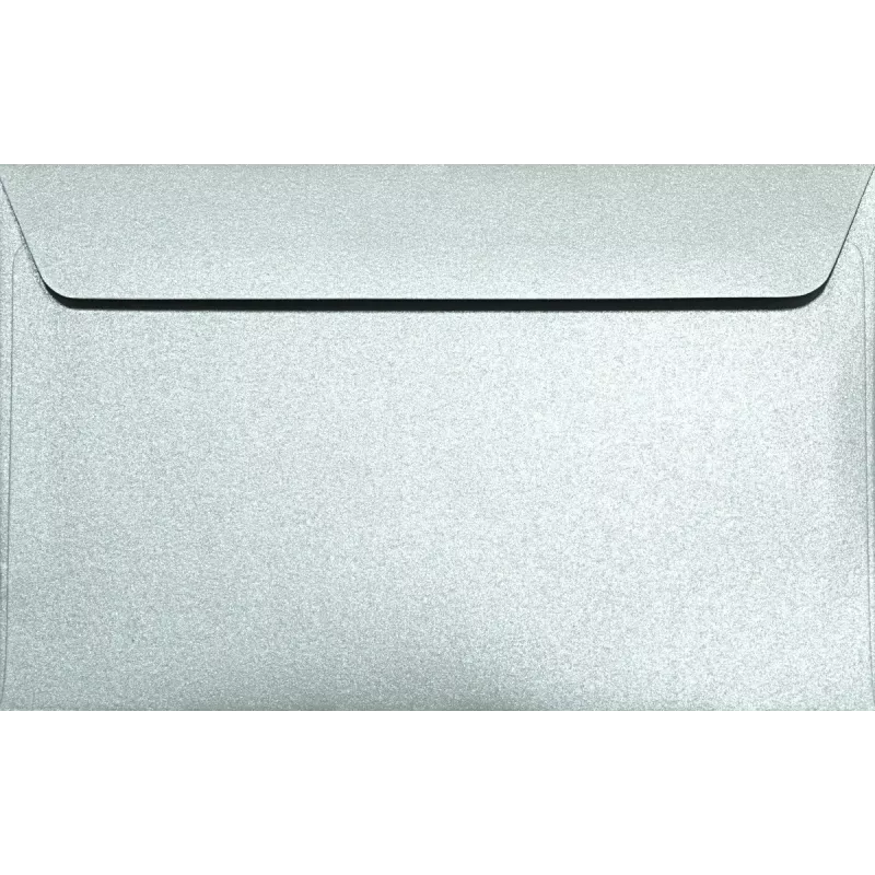 Obálka C6 metalická - Majestic Moonlight Silver stříbrná NETUNO