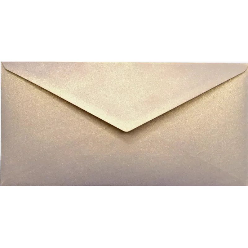 Obálka DL metalická - Aster Metallic Candy Pink Gold růžové zlato NETUNO