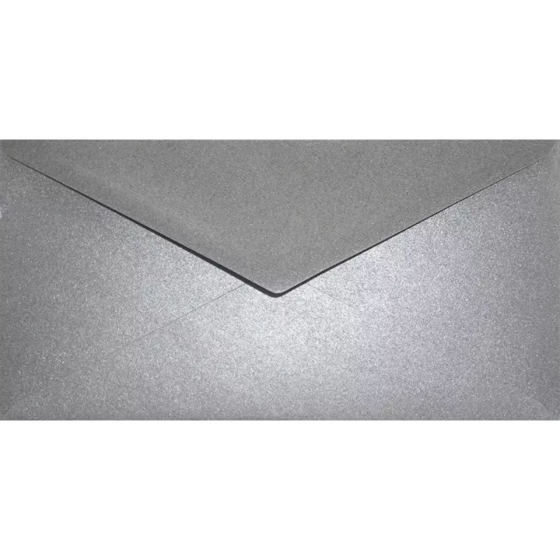 Obálka DL metalická - Aster Metallic Grey šedá NETUNO