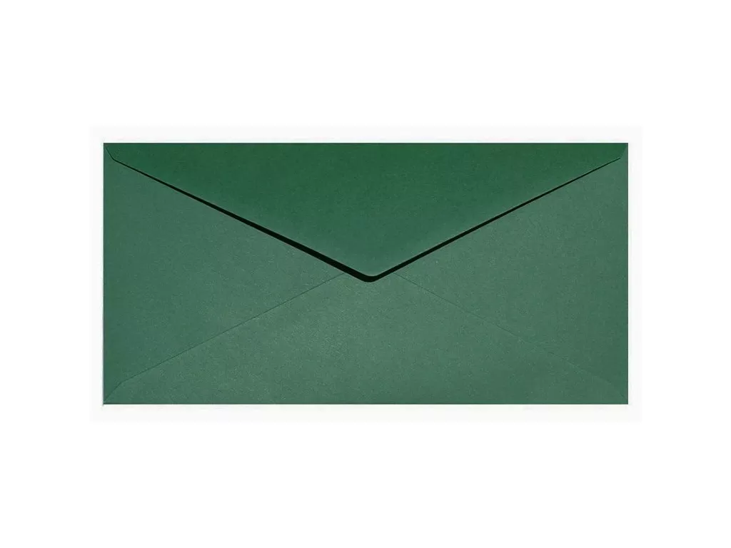 Obálka DL metalická - Aster Metallic Bitter Green tmavě zelená NETUNO