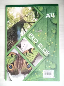 Blok lepený recyklovaný A4 e čtvereček