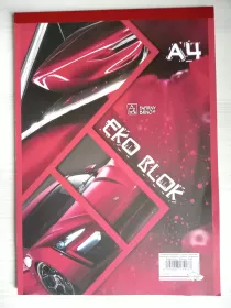 Blok lepený recyklovaný A4 e linky