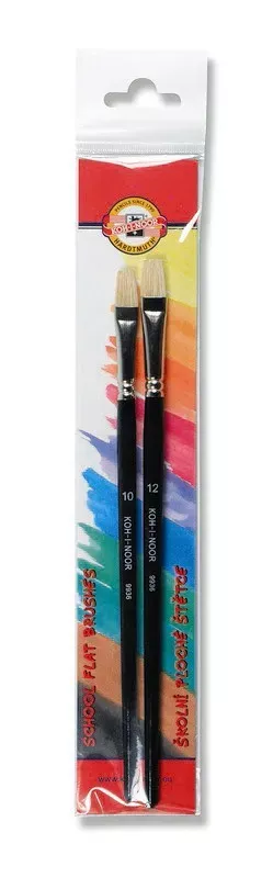 Školní ploché štětce 10 + 12 KOH-I-NOOR Hardtmuth