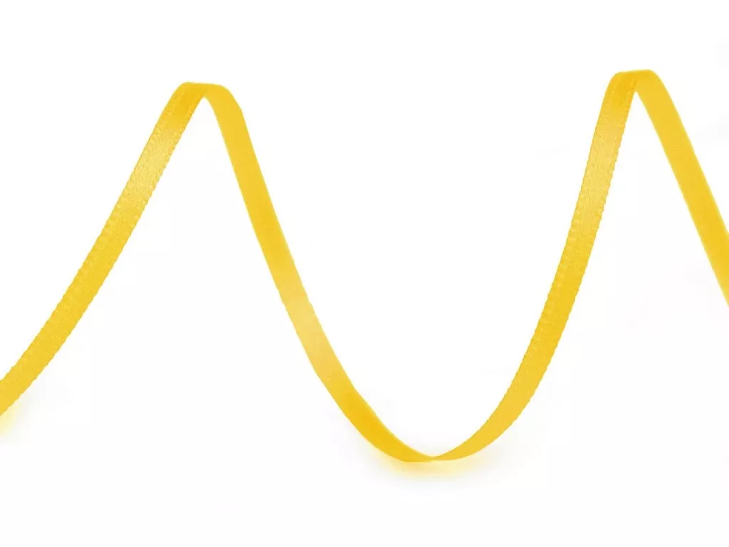 Atlasová stuha 3 mm - žlutá