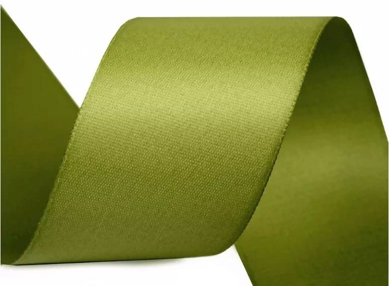 Atlasová stuha matná oboulícní - zelená STUHA a.s. Dobruška