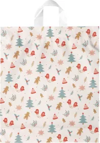 Taška vánoční igelit vzor 8