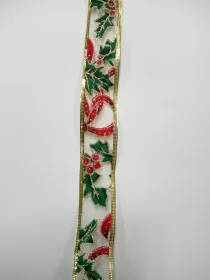 Stuha organzová vánoční