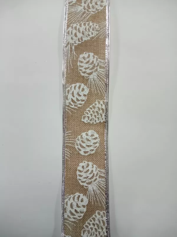 Jutová stuha vánoční