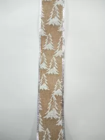 Jutová stuha vánoční