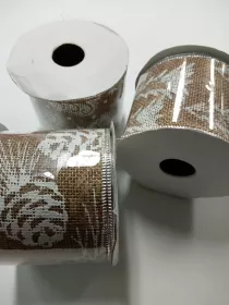 Jutová stuha vánoční 