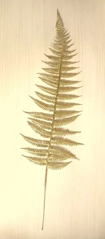 Větvička kapradí pozlacená MFP paper s.r.o.